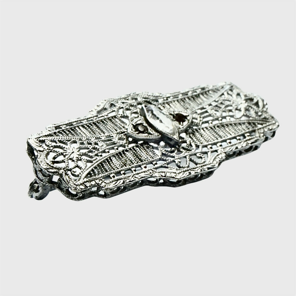 j-h-peckham-silver-tone-intricate-brooch-with-a-clear-marquise-crystal-3