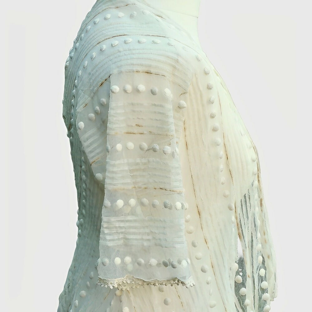 antique-cream-net-lace-jacket-with-pleated-and-fabric-circle-design-6p