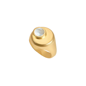 CRESSIDA MOON RING 18K GOLD PLATED