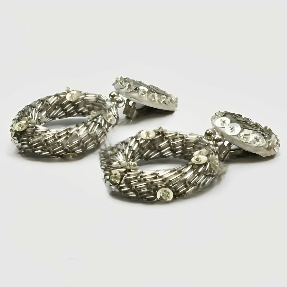 silver-tone-hoop-clip-earrings-with-silver-glass-beads-and-silver-sequins-1960s-4p