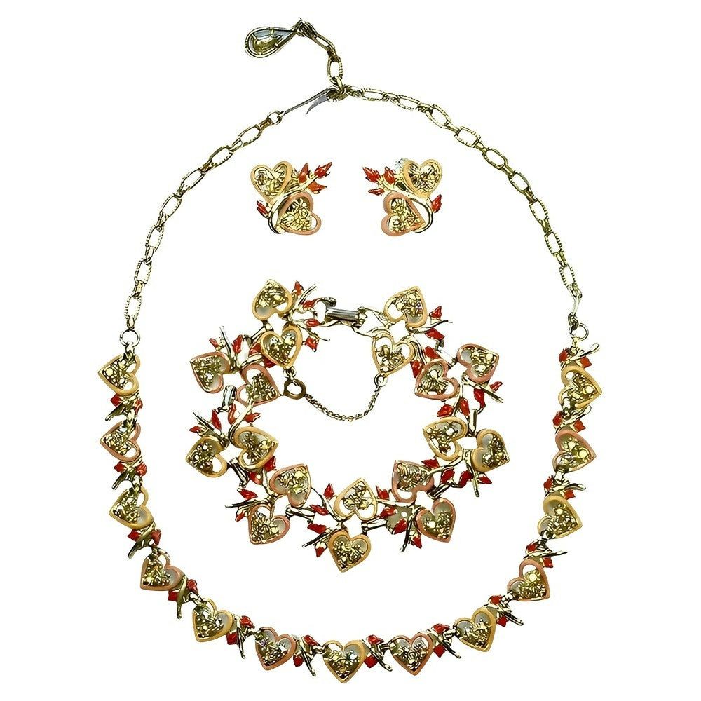 jewelcraft-enamel-heart-necklace-bracelet-earrings-set-with-rhinestones-1p