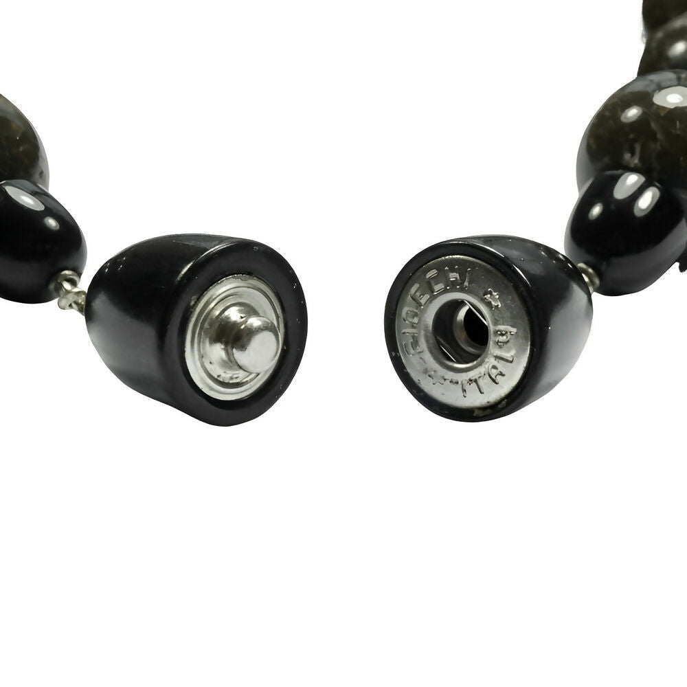 fiocchi-italy-black-panther-and-brown-resin-bead-necklaceiocchi-italy-black-panther-and-brown-resin-bead-necklace-8p