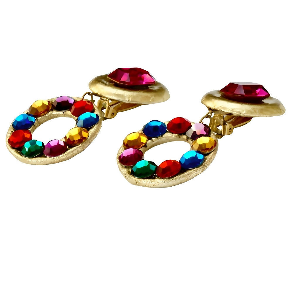 gold-leather-drop-clip-on-earrings-with-multi-coloured-glass-rhinestones-2p