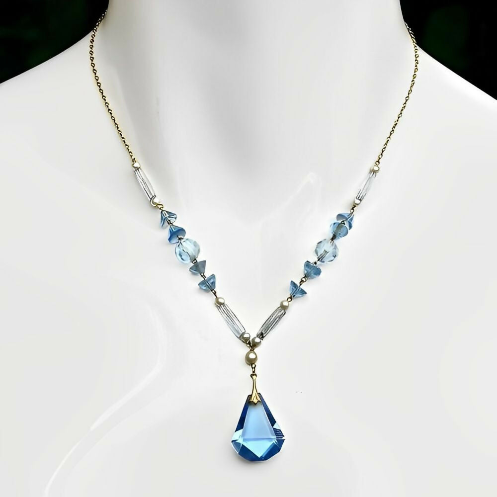 art-deco-gold-tone-blue-glass-faux-pearl-necklace-with-drop-pendant-2z