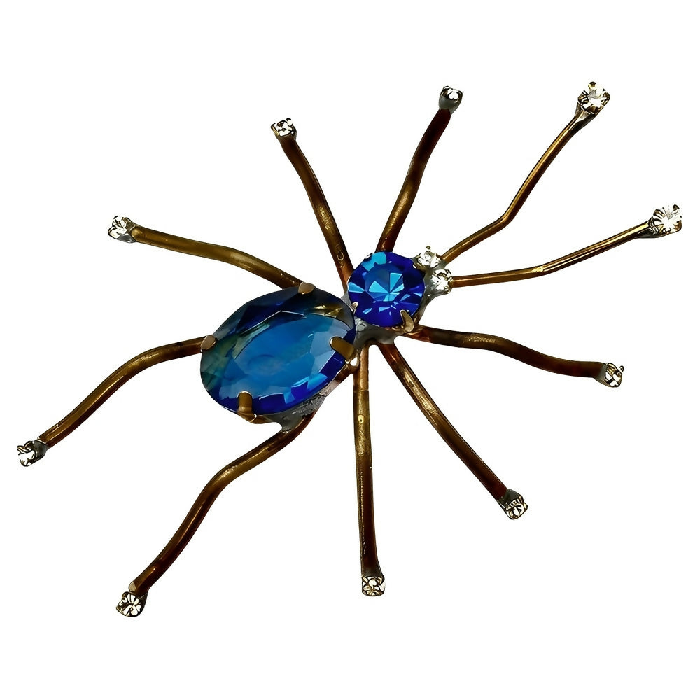 gold-tone-blue-and-clear-rhinestone-spider-brooch-1p