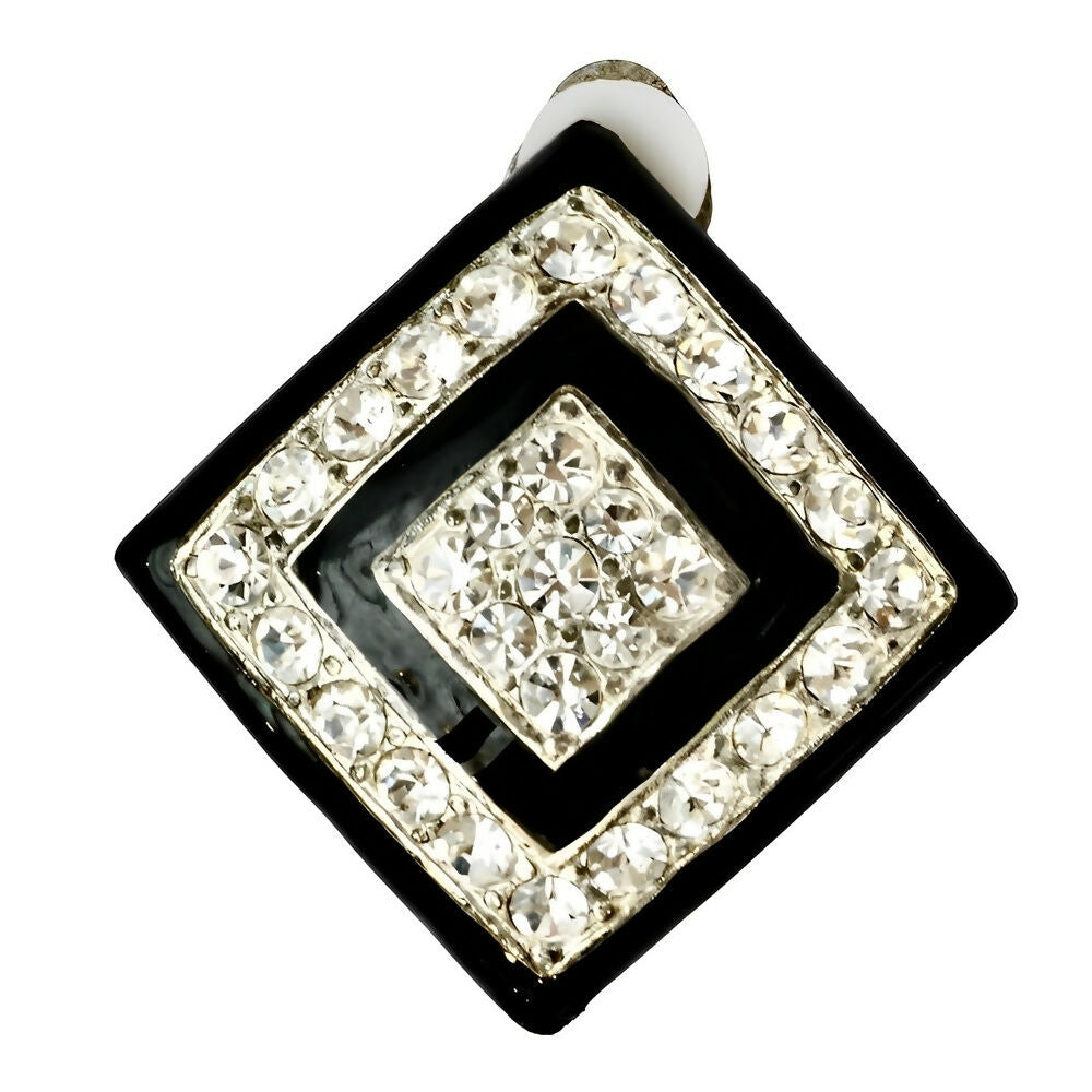 silver-tone-black-enamel-and-rhinestone-clip-on-statement-earrings-2p