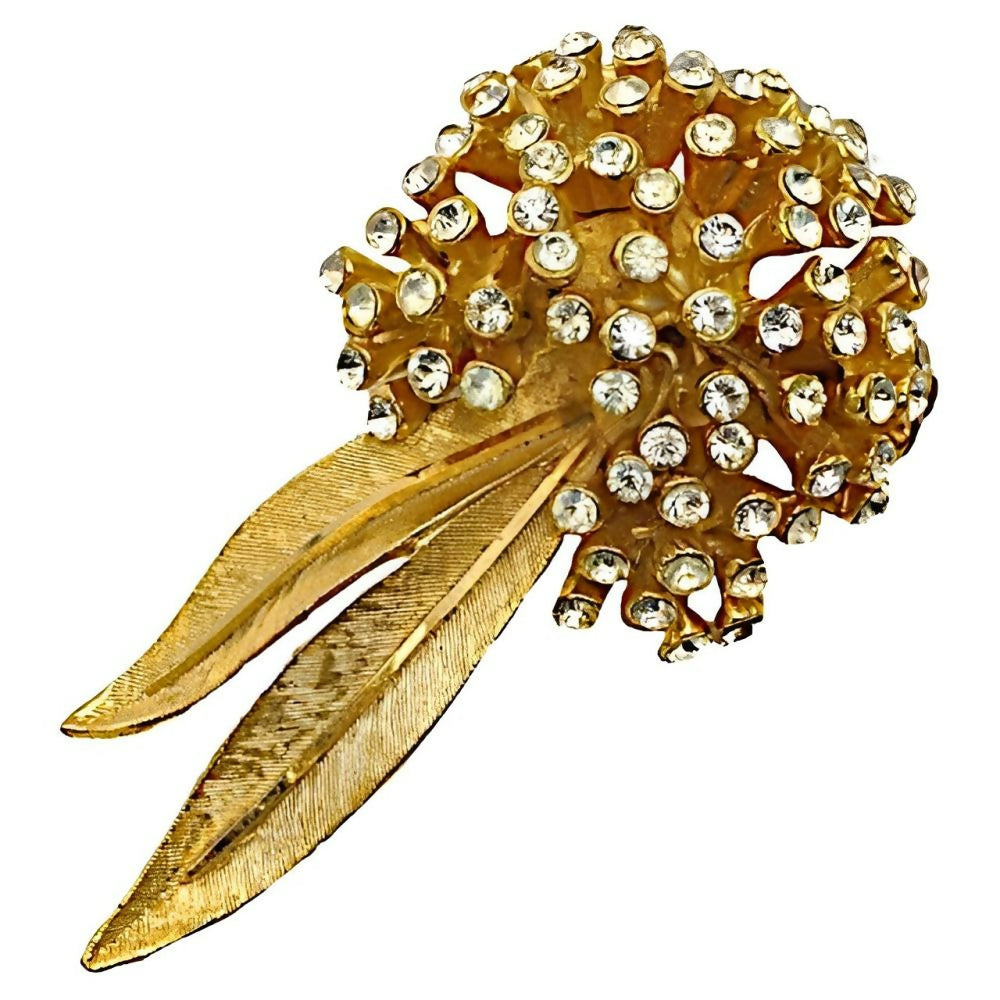 BSK-Brushed-and-Shiny-Gold-Plated-Clear-Rhinestone-Spray-Statement-Brooch-1z