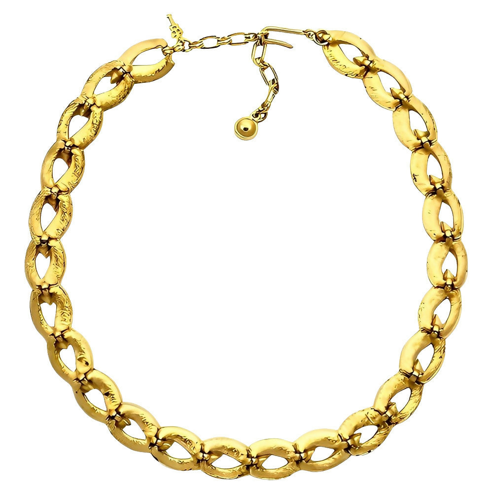 trifari-brushed-and-shiny-gold-plated-leaf-link-necklace-2z(1)