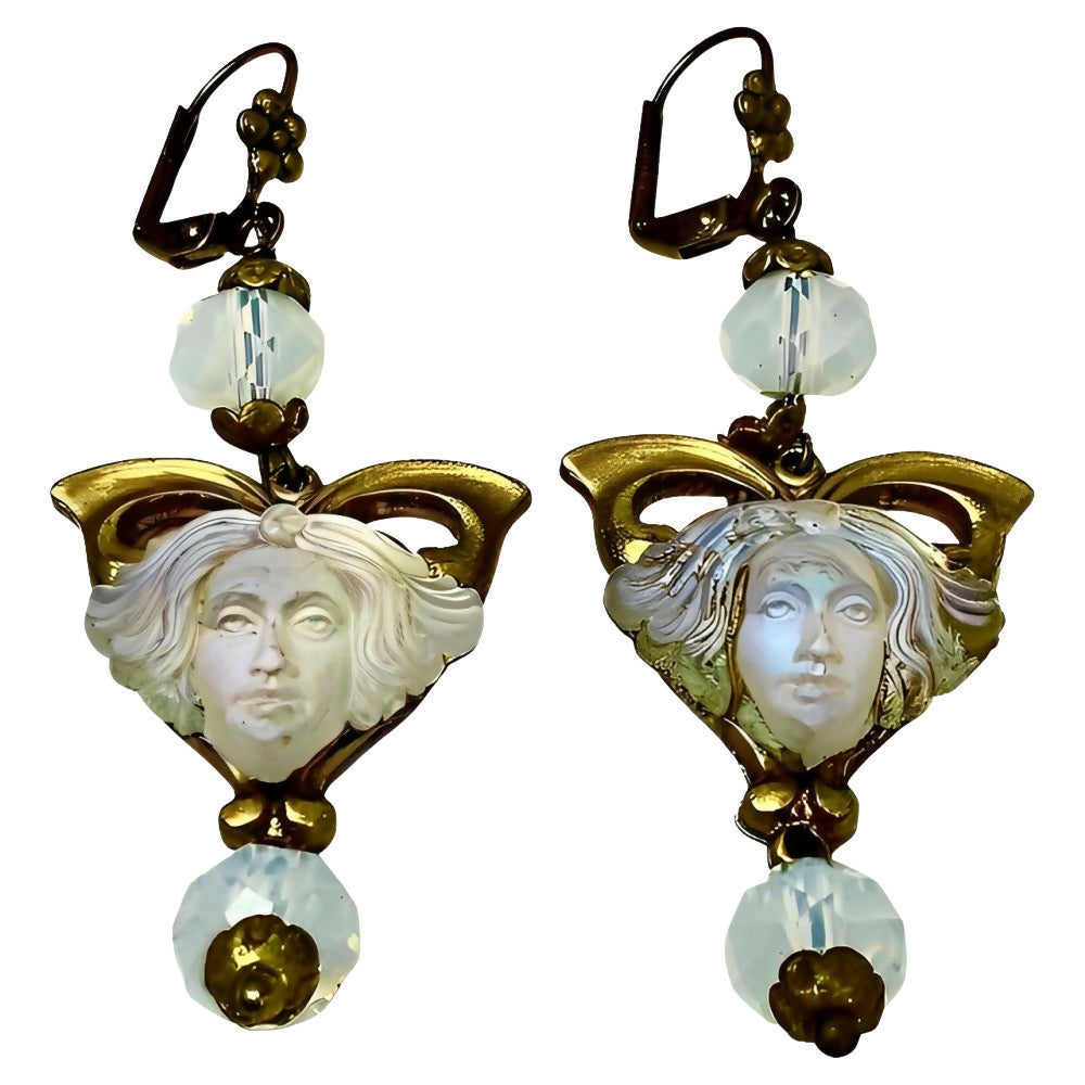 gilt-metal-drop-earrings-with-opaline-glass-lady-heads-and-opaline-glass-beads-2z(1)