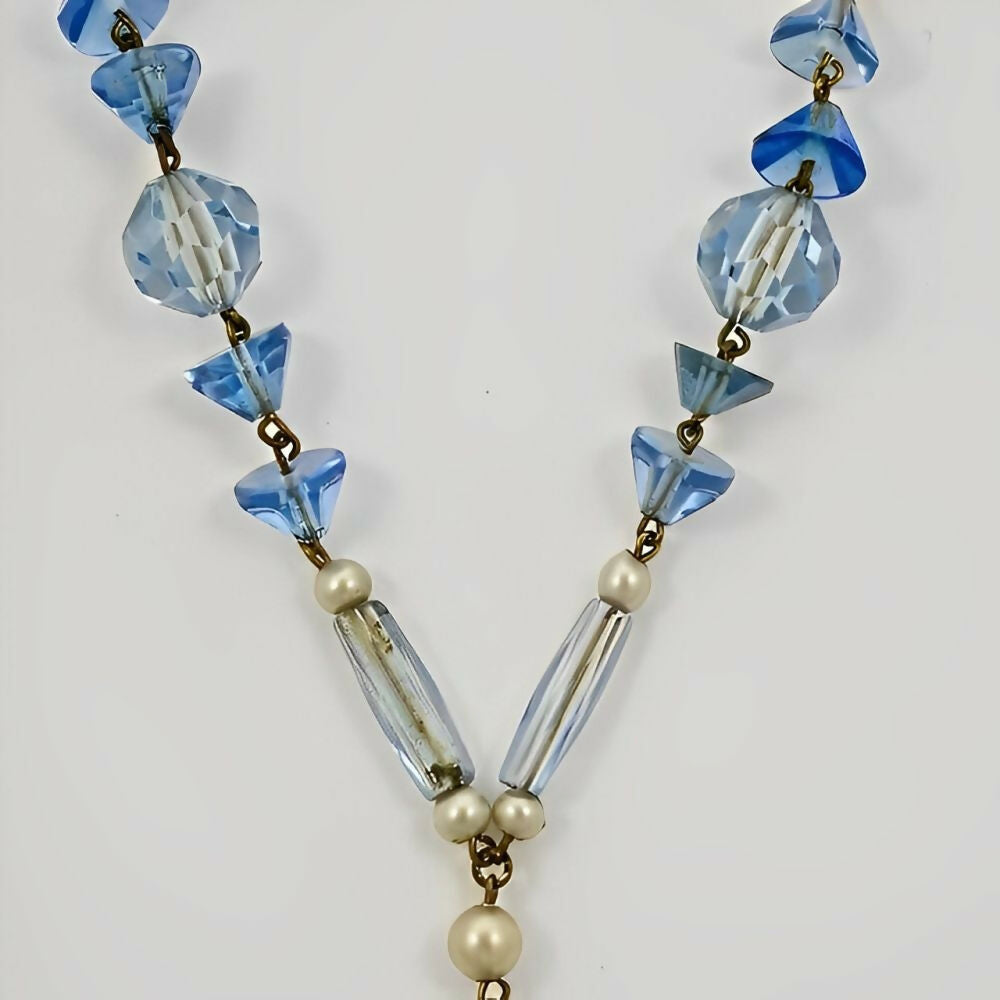 art-deco-gold-tone-blue-glass-faux-pearl-necklace-with-drop-pendant-5z