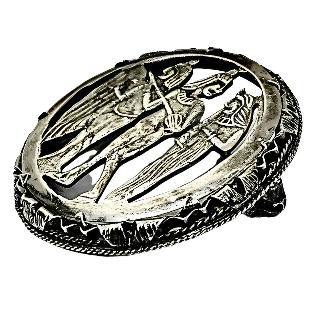 egyptian-revival-silver-brooch-2z