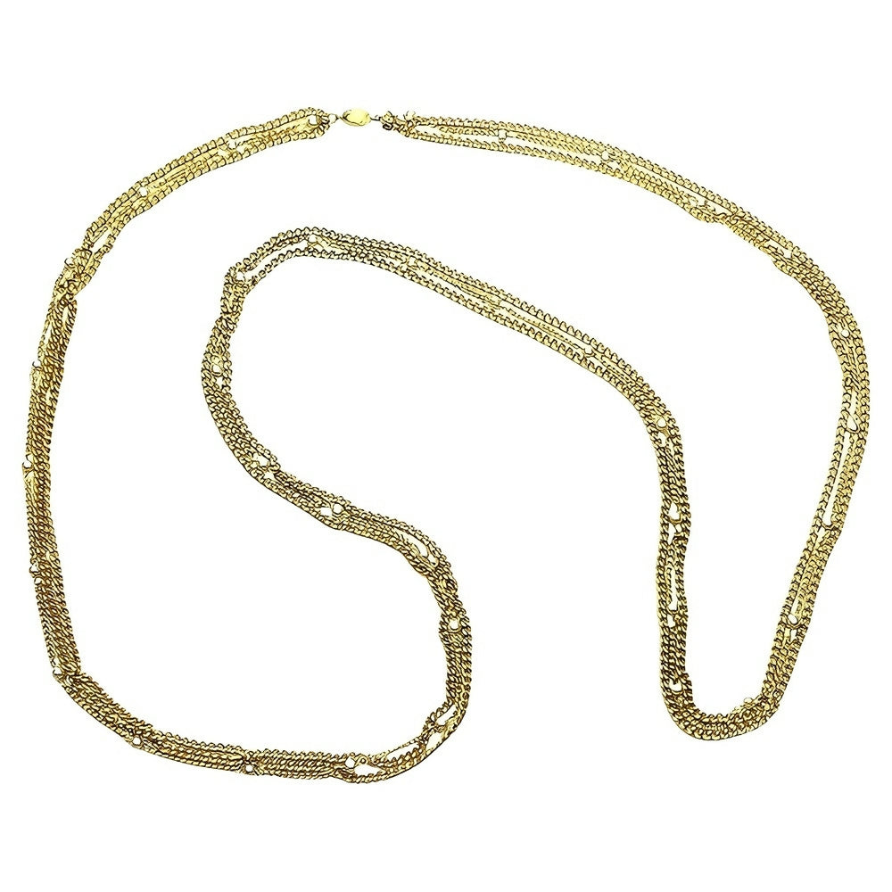 gold-plated-three-strand-curb-chain-necklace-with-grey-faux-pearls-1p