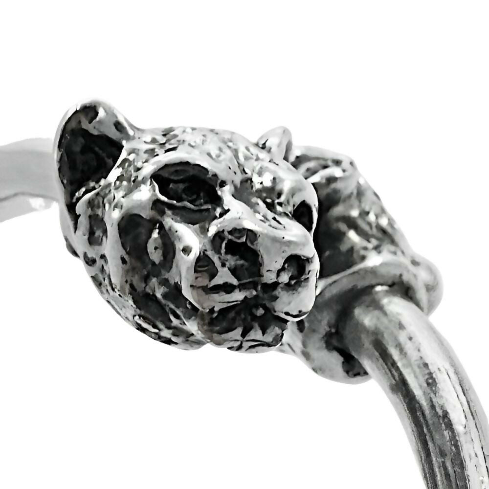 Heavy-Silver-Leopard-Heads-Bangle-Bracelet-2z