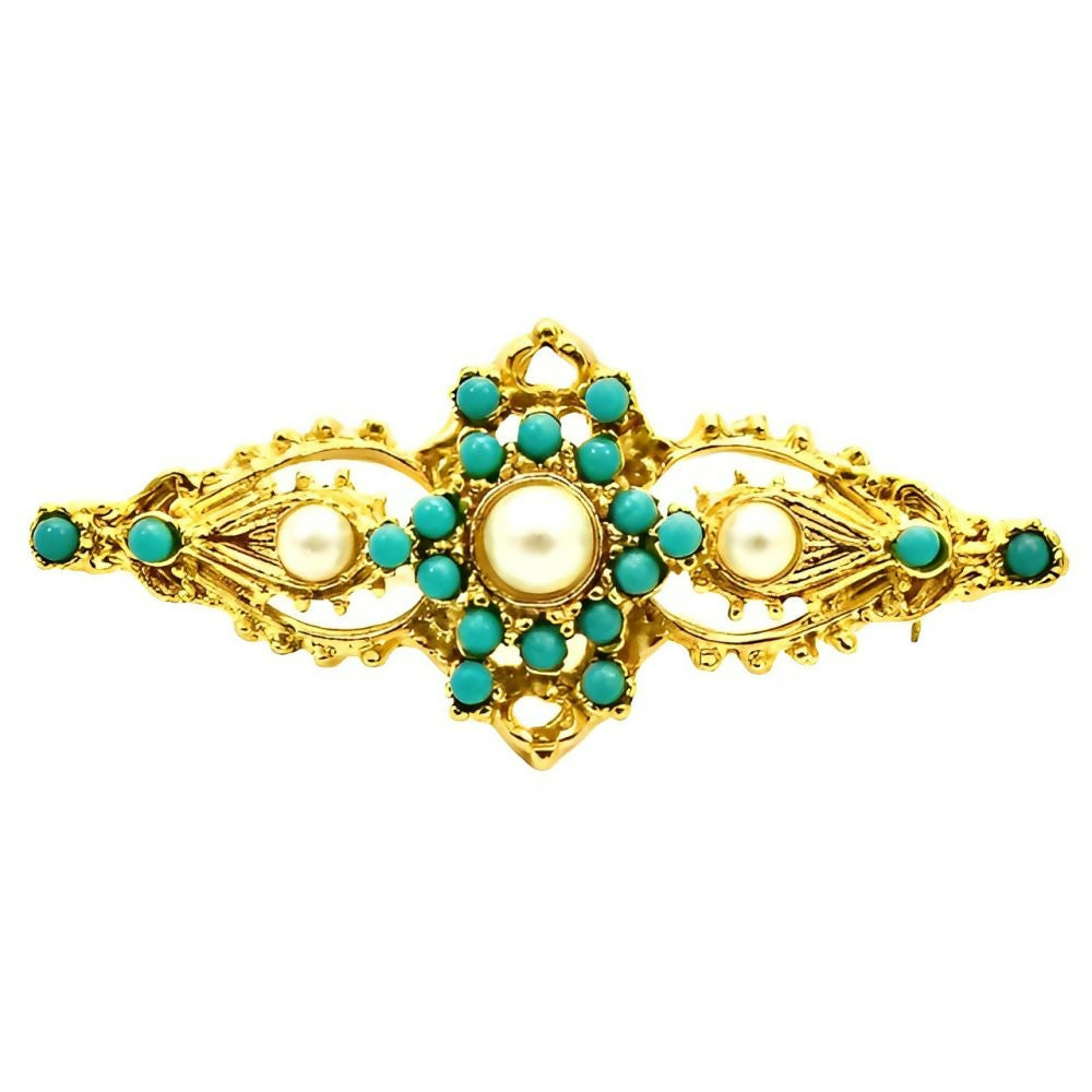 gold-plated-faux-turquoise-and-faux-pearl-brooch-circa-1990s-1z