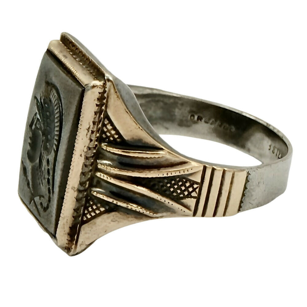 10k-rose-gold-and-sterling-silver-haematite-intaglio-warrior-ring-circa-1940s-2p