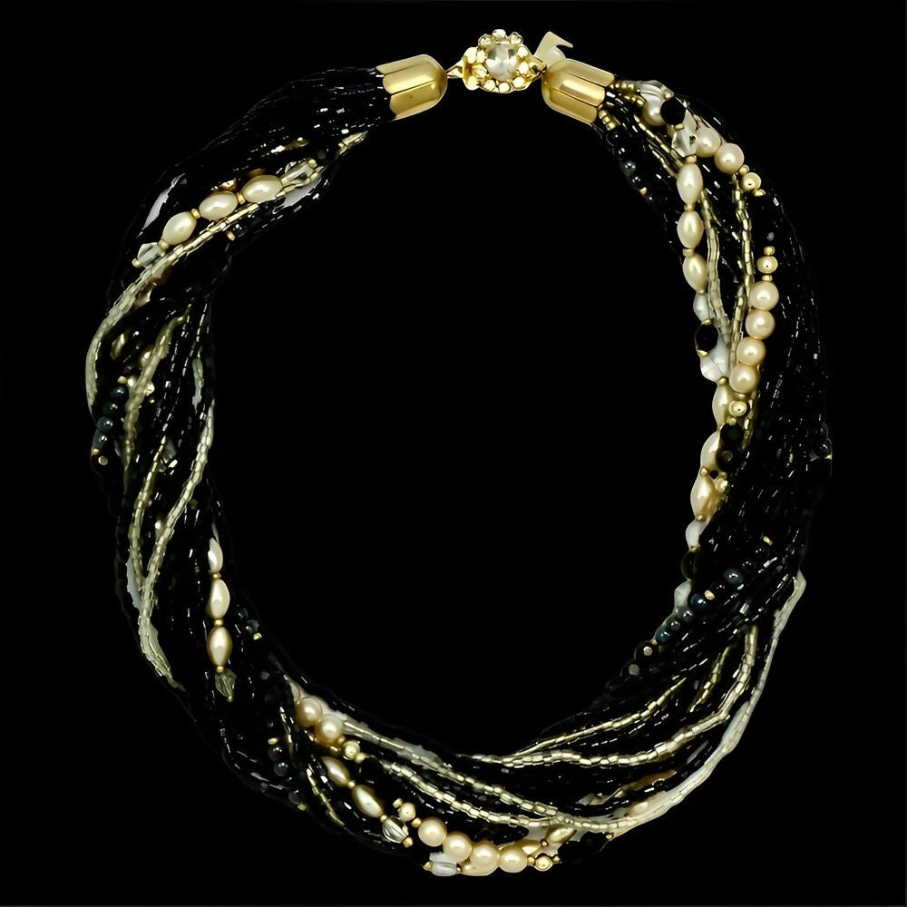 pierre-cardin-gold-tone-and-glass-bead-necklace-with-a-rhinestone-clasp-1980s-8p