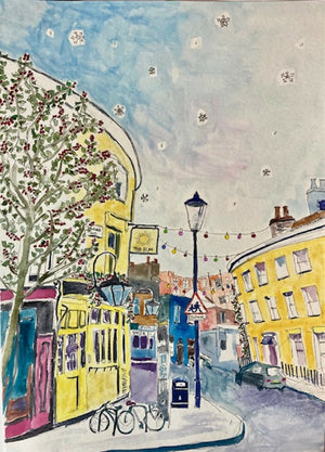 Allison Gaye Phillips - The Sun in Splendour, Notting Hill. PRINT