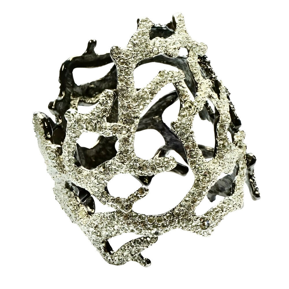 kenneth-lane-dark-grey-and-clear-crystal-bracelet-in-a-coral-branch-design-2p