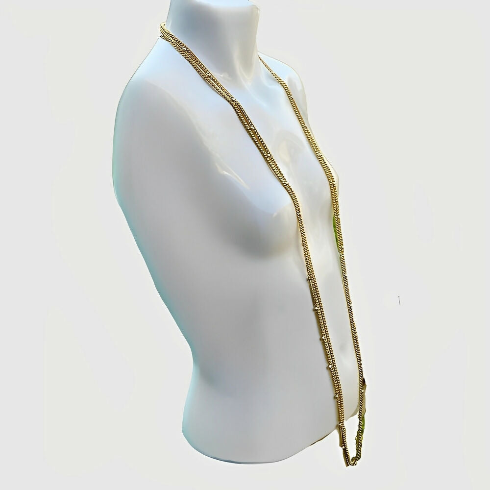 gold-plated-three-strand-curb-chain-necklace-with-grey-faux-pearls-5p
