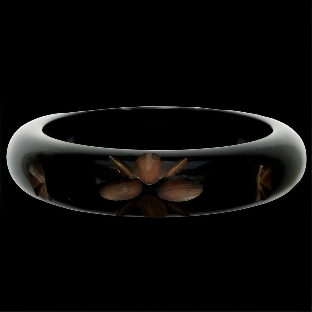 art-deco-black-and-medium-brown-carved-bakelite-bangle-5p