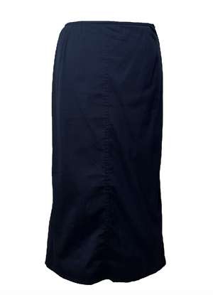 Prada A-Line Navy Maxi Skirt