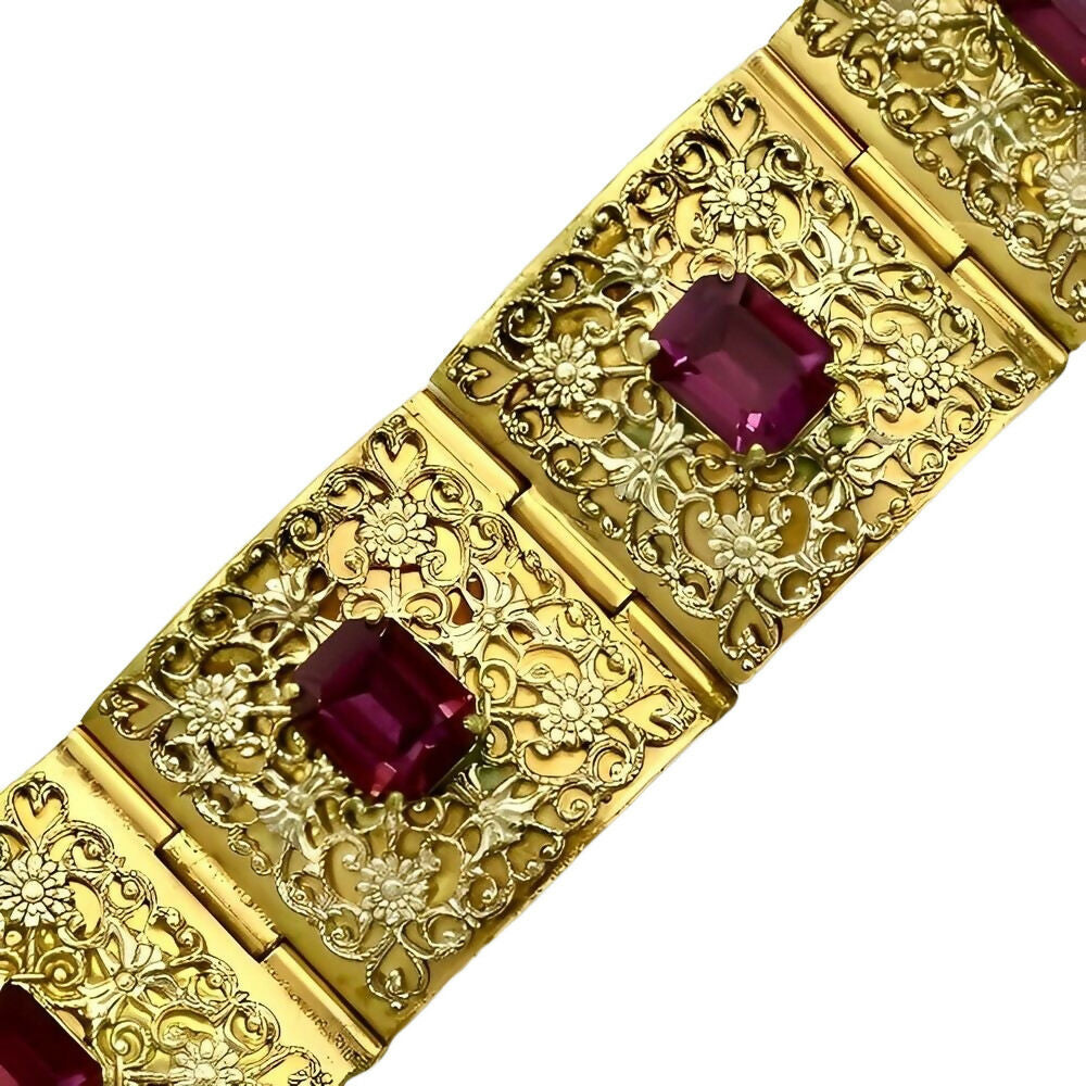 italian-giuliano-fratti-gm-gold-plated-filigree-bracelet-with-mauve-glass-stones-2zo