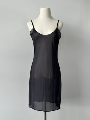 Italian Vintage 1990s Sheer Slip Dress - S-M