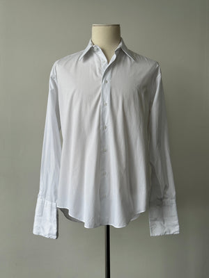 Yves Saint Laurent Pour Homme 2000s Cotton Dress Shirt - L-XL