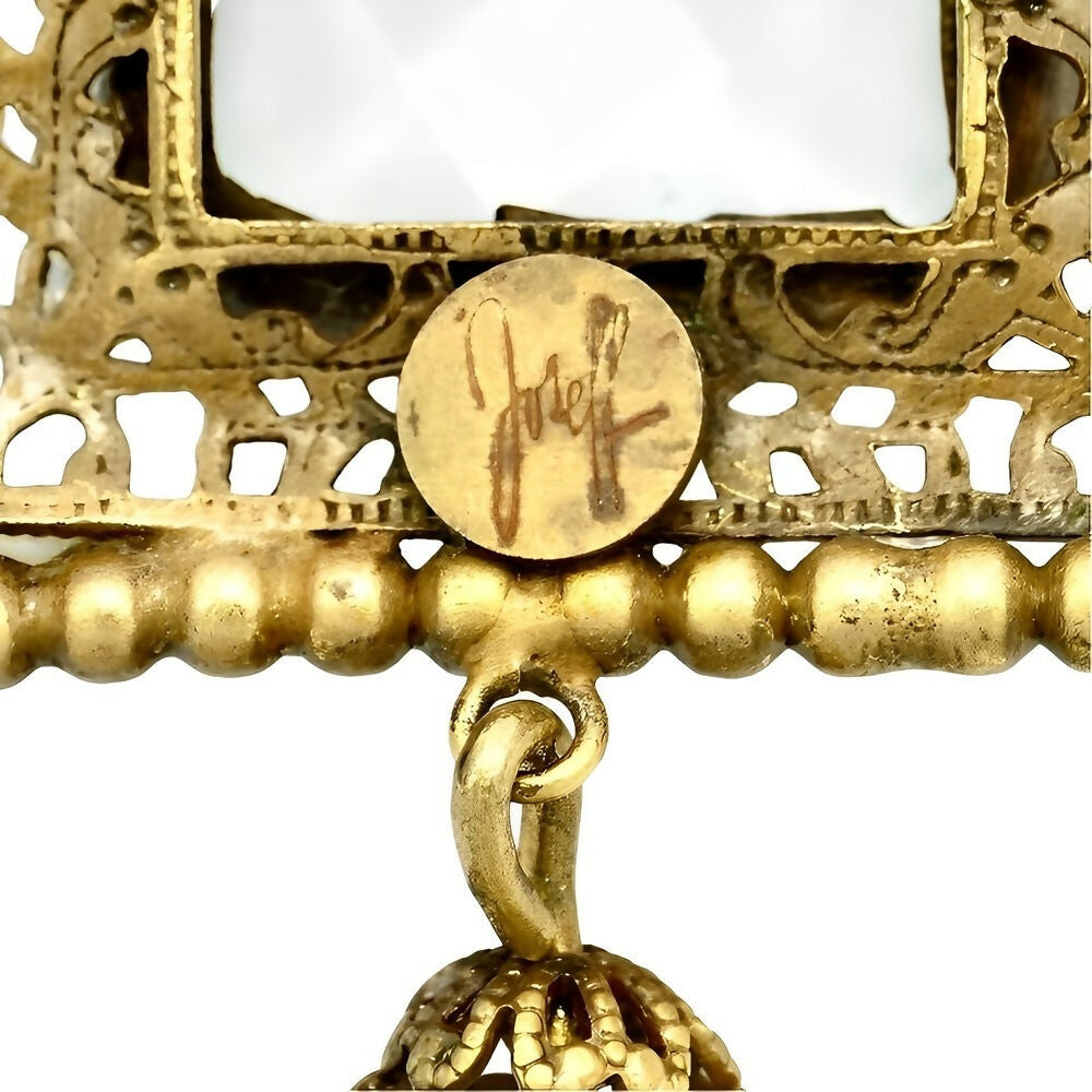 joseff-of-hollywood-gold-plated-clear-crystal-cross-necklace-1930s-4p