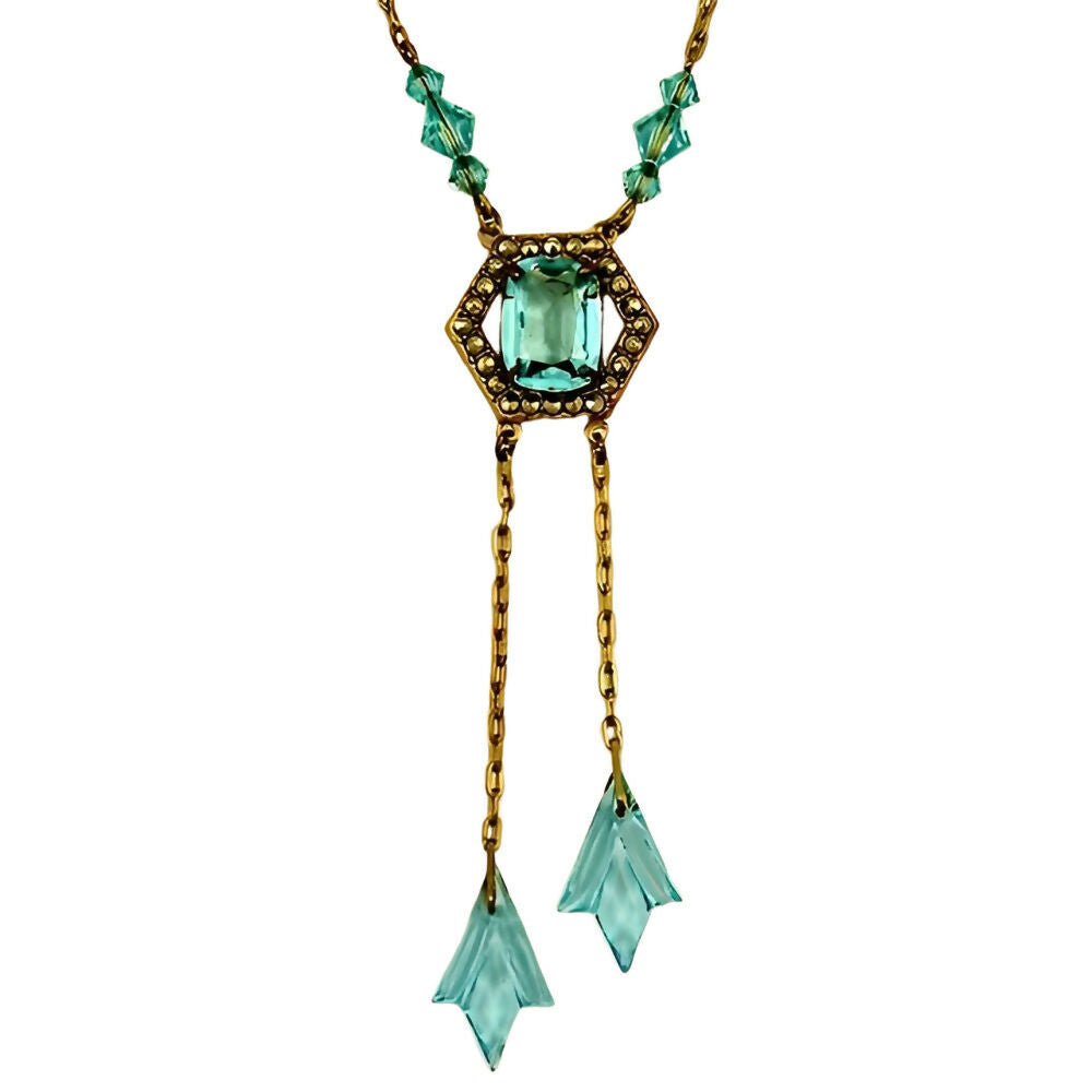 art-deco-gold-plated-marcasite-and-aqua-blue-glass-negligee-necklace-2z(1)