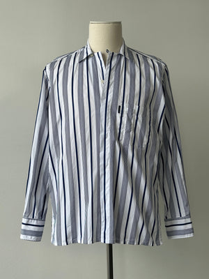 Aquascutum 2000s Cotton Striped Shirt - M