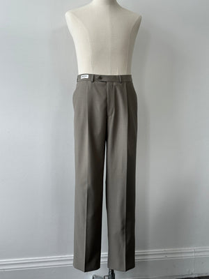 Balmain 2000s Wool Straight Leg Trousers - W32