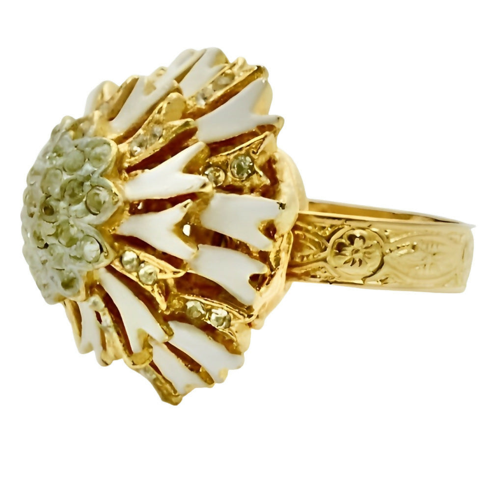 gold-plated-layered-cream-enamel-and-rhinestones-cocktail-ring-1960s-2z(1)