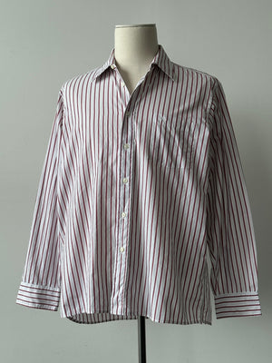 Christian Dior Monsieur 1990s Pure Cotton Striped Shirt - L-XL