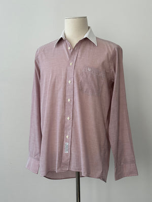 Christian Dior Chemises 1990s Contrast Collar Cotton Shirt - S