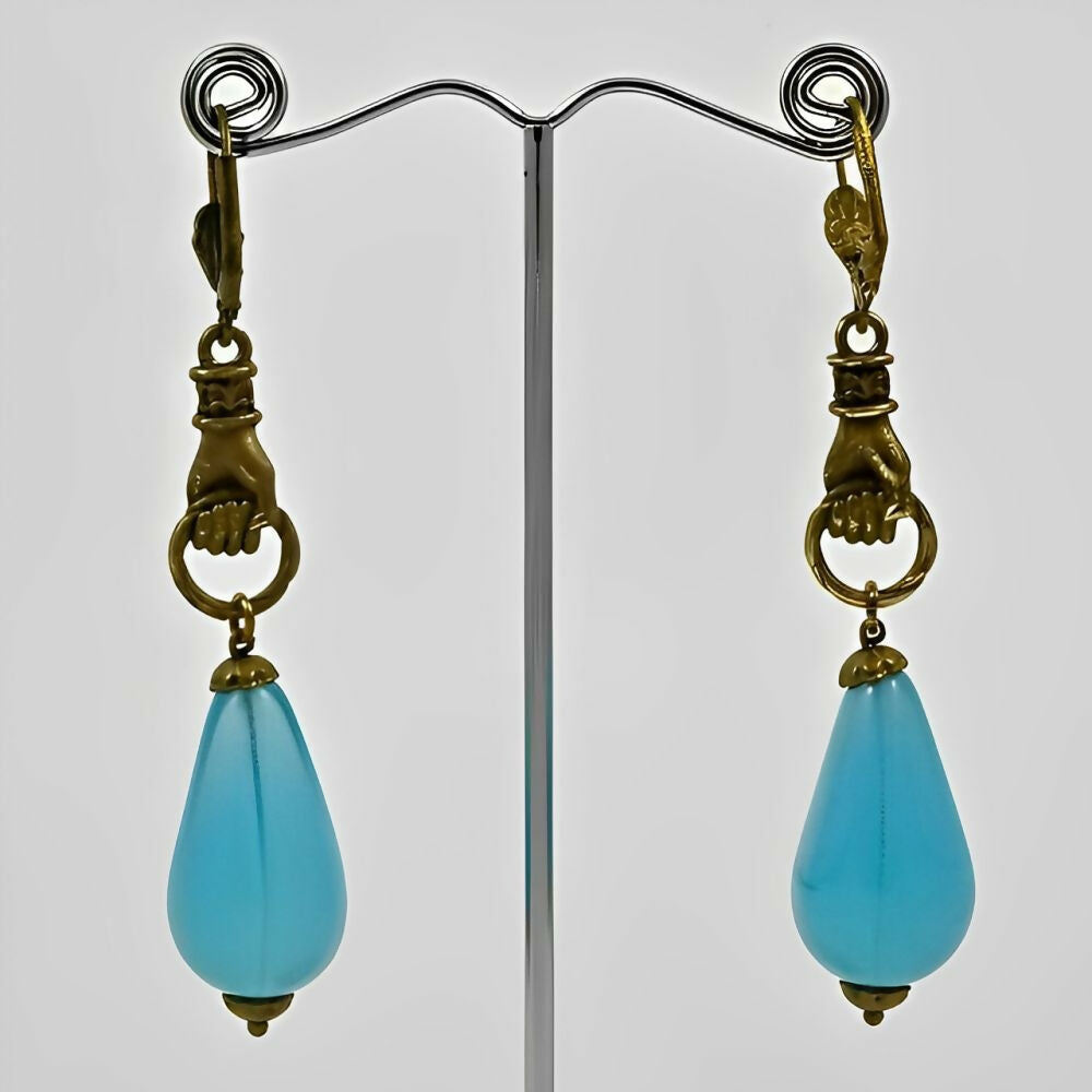 gold-plated-hands-lever-back-earrings-with-blue-opaline-drops-5z