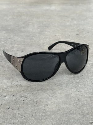 Versace 2000s Oversized Medusa Logo Sunglasses