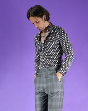 Vintage 1970s Geometric Printed Shirt