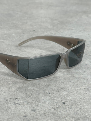 Versace 2000s Recangular Medusa Logo Sunglasses