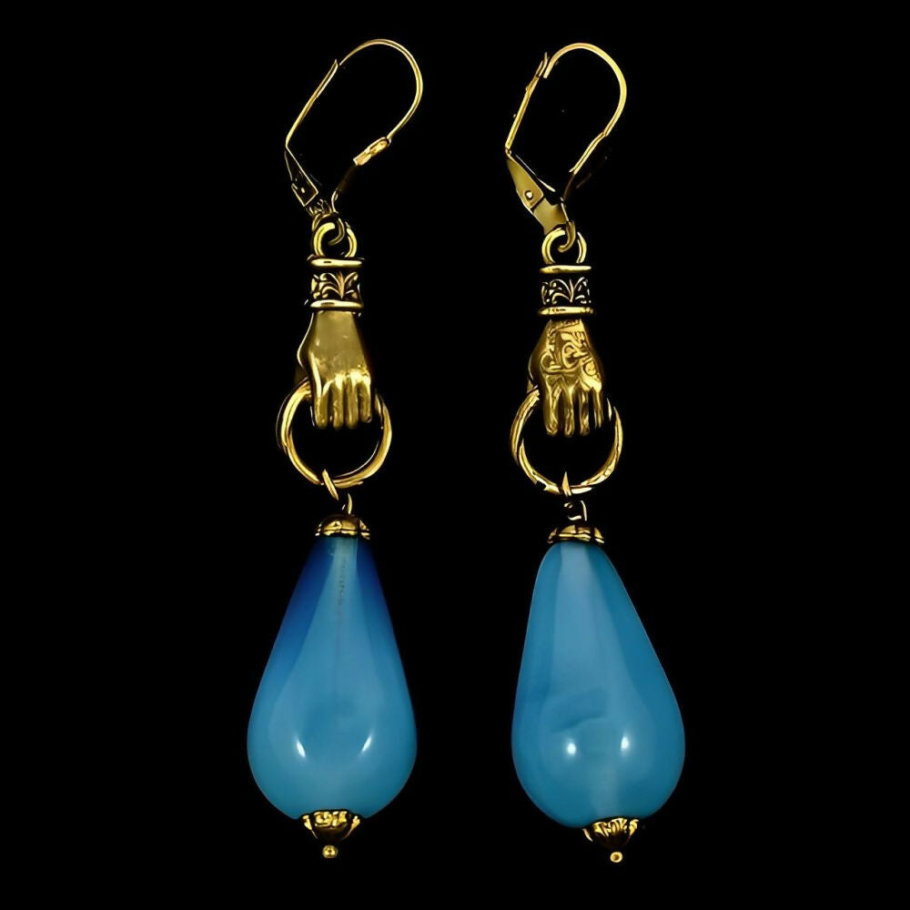 gold-plated-hands-lever-back-earrings-with-blue-opaline-drops-6z