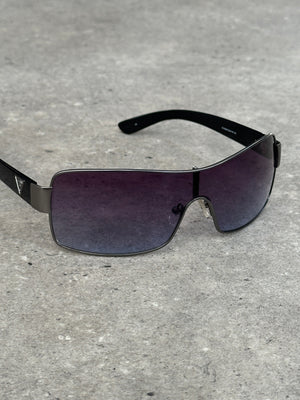 Guess 2000s Oversized Shield Logo Sunglasses