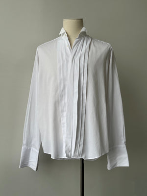 Christian Dior Monsieur 1990s Cotton Tuxedo Shirt - L