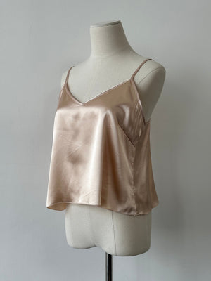 Vintage 2000s Satin V Neck Cami Top - M