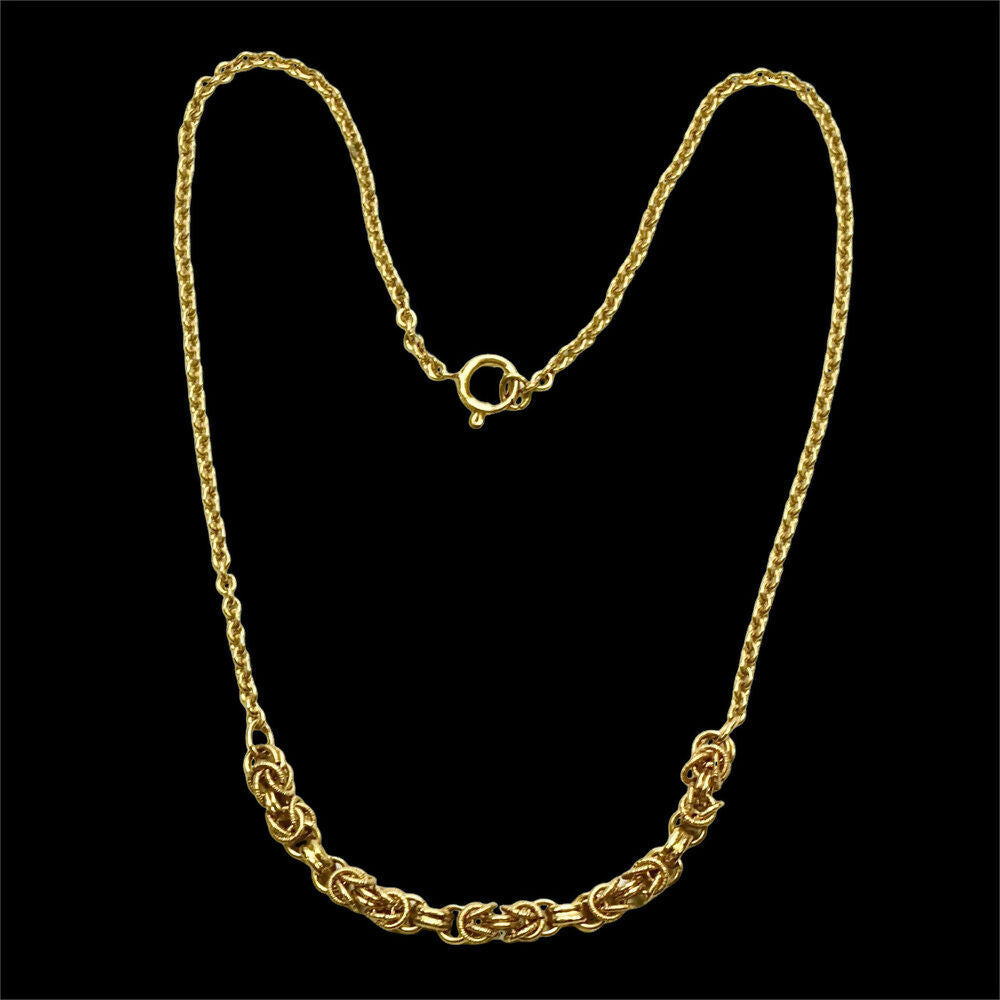 gold-tone-chain-necklace-with-interlocking-links-penadant-6p