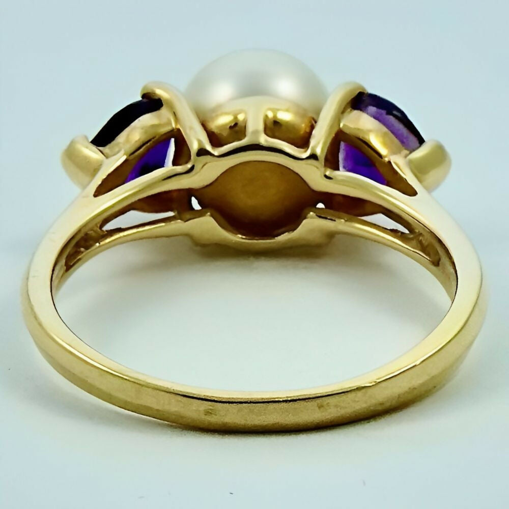 14K-Gold-Cultured-Pear-and-Heart-Shaped-Amethyst-Dress-Ring-4z