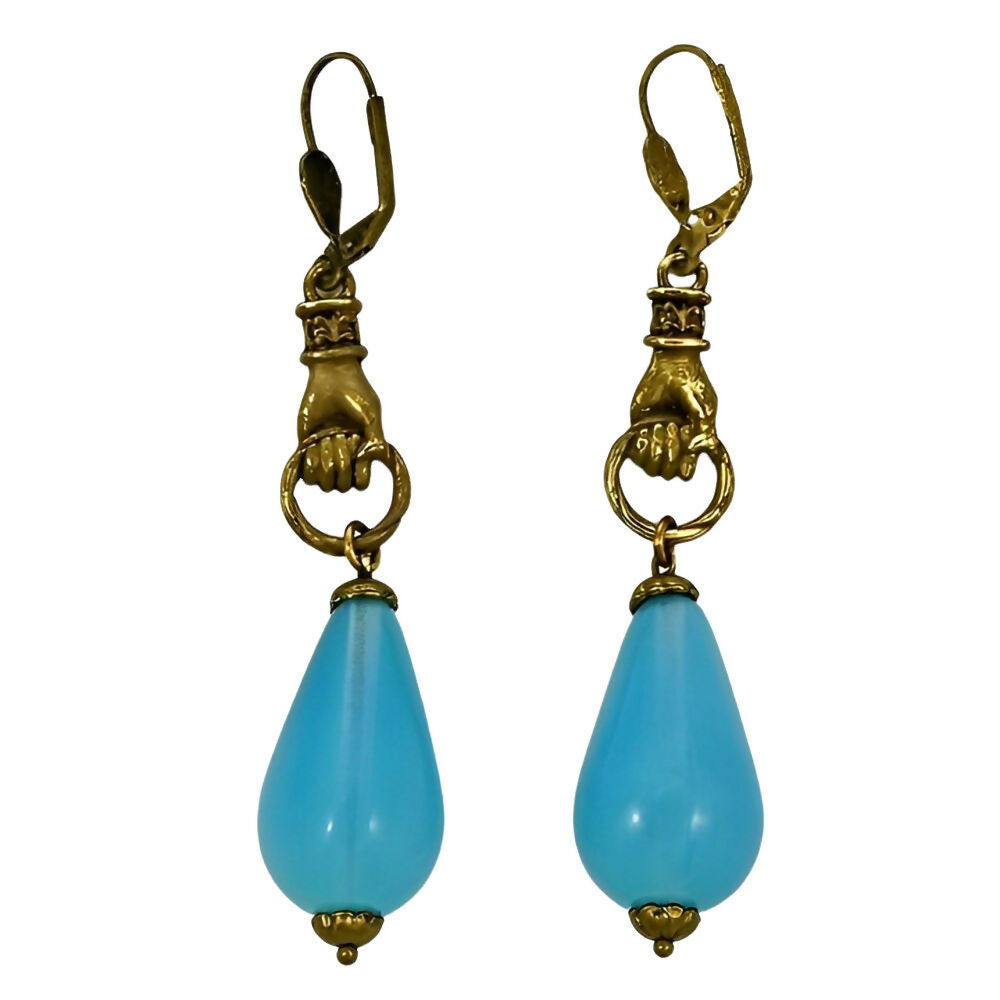 gold-plated-hands-lever-back-earrings-with-blue-opaline-drops-2z(1)