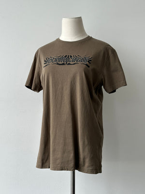 Roberto Cavalli 2000s Pure Cotton Logo Top - M