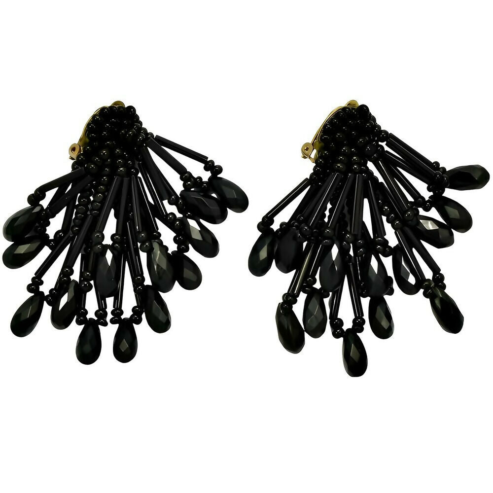 french-jet-beaded-drop-clip-on-earrings-1960s-4p