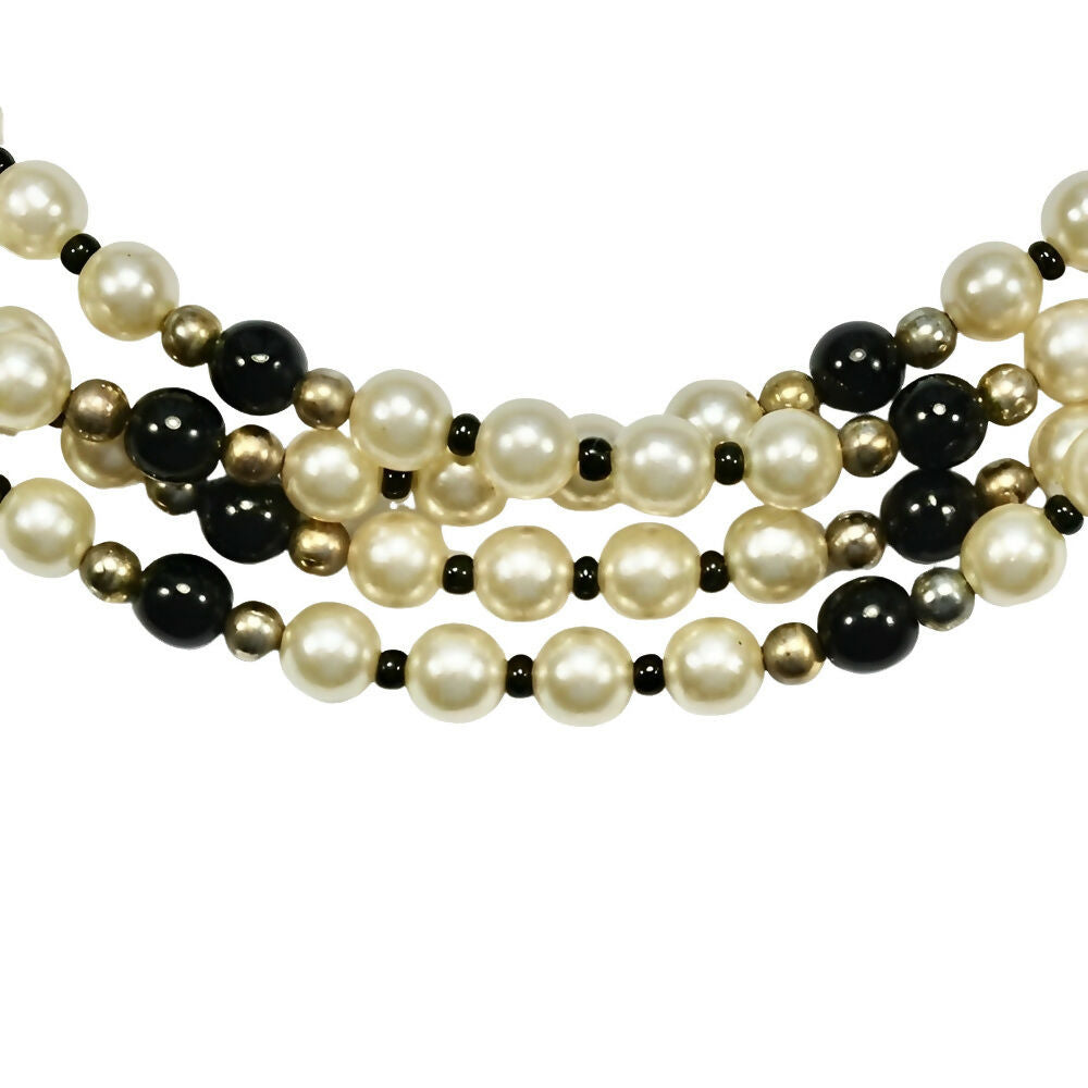 four-strand-faux-pearl-and-black-glass-bead-necklace-with-ornate-clasp-5p