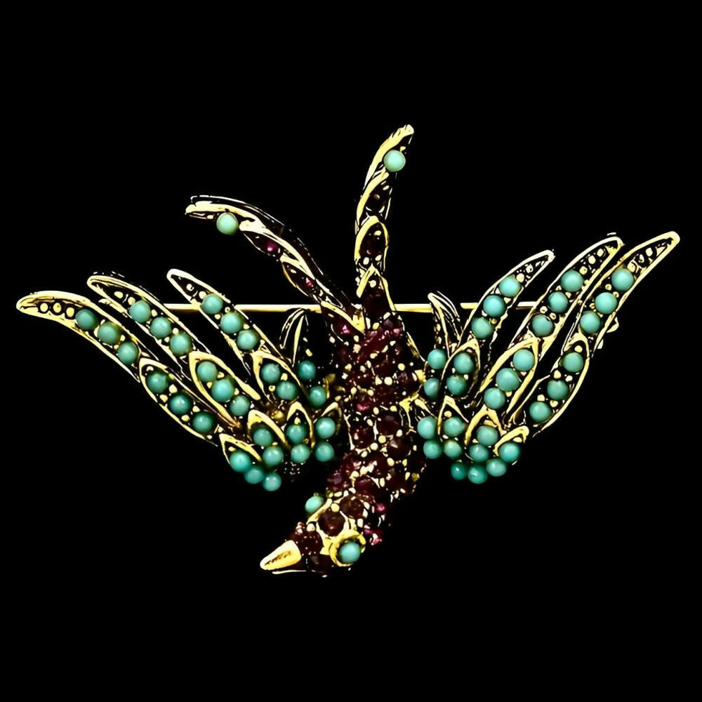 pauline-rader-gold-plated-amethyst-rhinestone-and-turquoise-glass-bird-brooch-6z